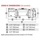 WARN Seilwinde ZEON XC 12 12000LB 5.4 t ohne Seil 12V