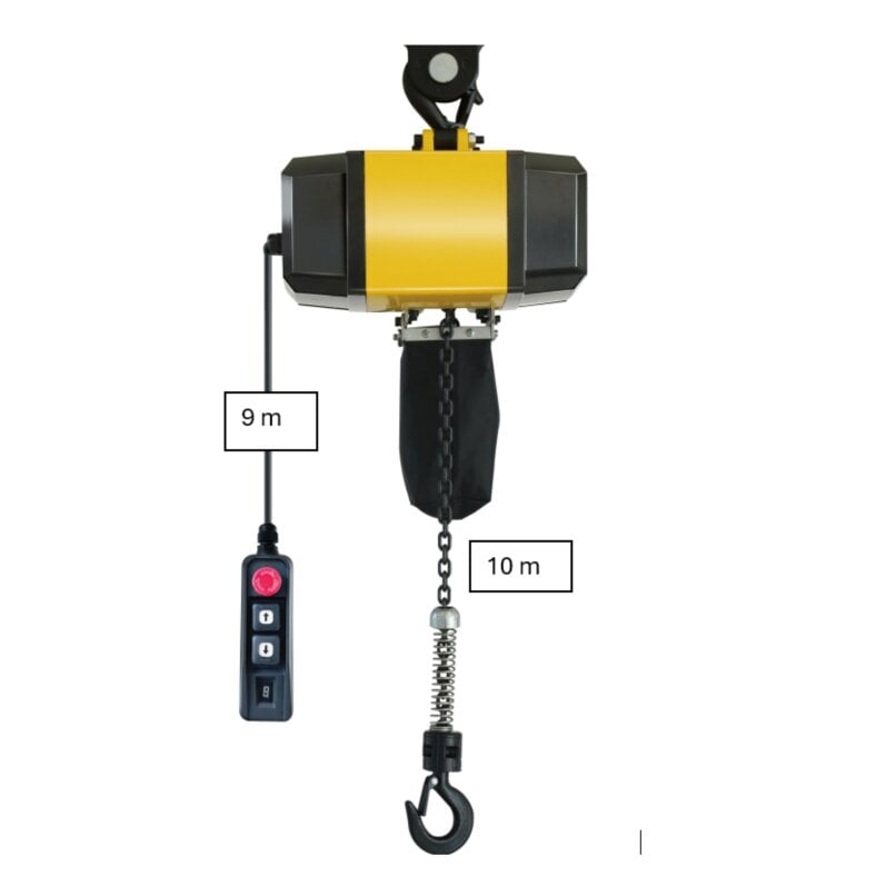 Elektrischer Kettenzug Bürstenlos Silent 10m Hubhöhe 500kg 230V