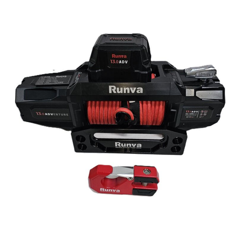 RUNVA electric winch ROMA series 5.900kg 12V synthetic rope