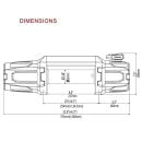 RUNVA elektrische Seilwinde ROMA Serie 5.900kg 12V Kunststoffseil