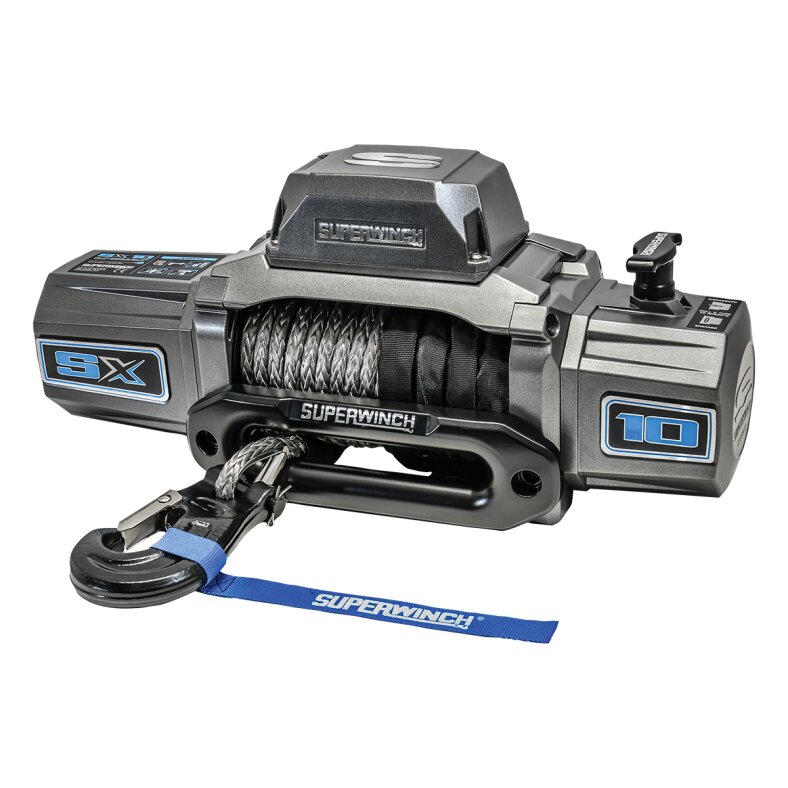 SUPERWINCH SX10SR 12V Electric Winch, synthetic rope, 10,000 lb