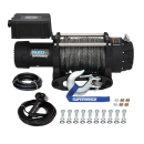 SUPERWINCH Tiger Shark 15000SR 12V Electric Winch, synthetic rope, 15,000 lb