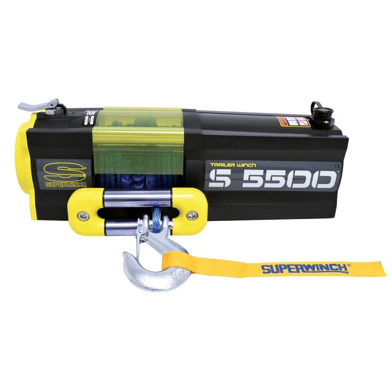 SUPERWINCH S5500SR 12V Electric Winch, synthetic rope, 5,500 lb