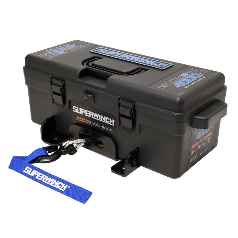 SUPERWINCH Winch2Go 4000SR 12V Electric Winch, synthetic rope, 4,000 lb