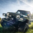SUPERWINCH SX12SR Midnight Black 12V Electric Winch, synthetic rope, 12,000 lb