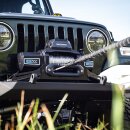 SUPERWINCH SX12SR Midnight Black 12V Electric Winch, synthetic rope, 12,000 lb