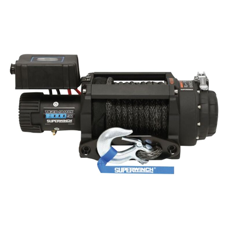 SUPERWINCH Tiger Shark 18000SR 24V Electric Winch, synthetic rope