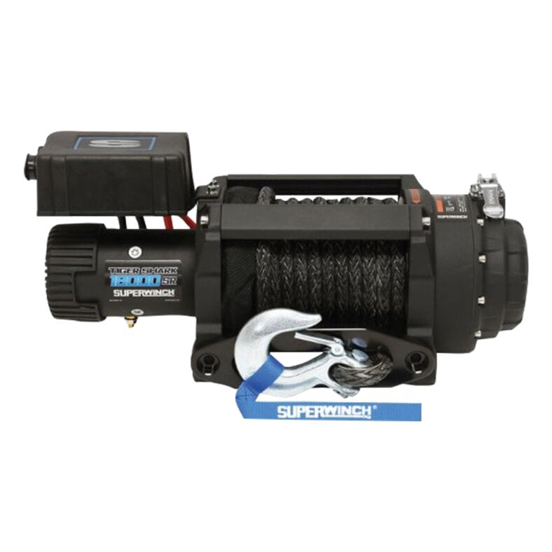 SUPERWINCH Tiger Shark 18000SR Elektro-Seilwinde 24 V, Kunststoffseil, 8,1 t