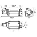 SUPERWINCH SI 10000 Narrow Hydraulic Winch, 10,000 lb