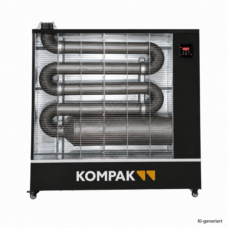 KOMPAK KPDH29 Diesel Infrared Heater 29 kW | App, Remote Control & Exhaust Kit