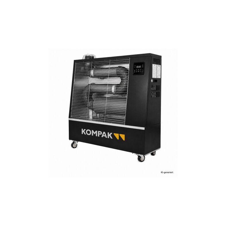 KOMPAK KPDH13 Diesel Infrared Heater 13 kW | App, Remote Control & Exhaust Kit
