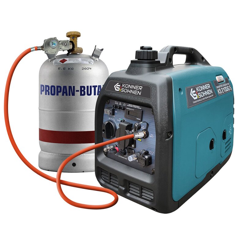 Könner & Söhne Benzin-/LPG-Inverter-Stromerzeuger 1800 W 230 V KS 2100iG S