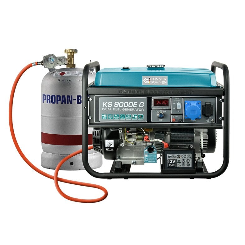 Könner & Söhne Gasoline/LPG Generator 6000 W 230 V KS 9000E G