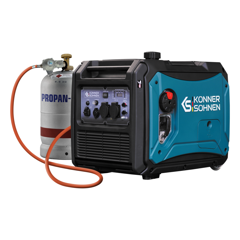 Könner & Söhne Benzin-/LPG-Inverter-Stromerzeuger 4000 W 230 V KS 4000iEG S