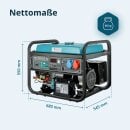 Könner & Söhne Gasoline Generator 7500 W / 9.38 kVA 230/400 V KS 10000E 1/3