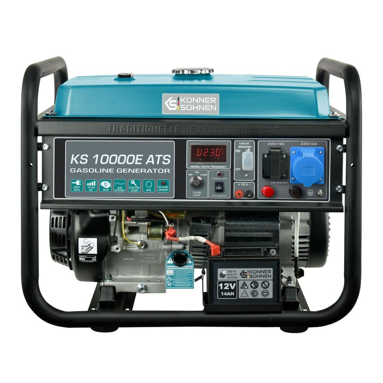 Könner & Söhne Benzin-Stromerzeuger 7500 W 230 V KS 10000E ATS