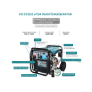 Könner & Söhne Gasoline Inverter Generator 8000 W 230 V KS 8100iE ATSR
