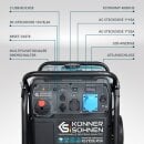 Könner & Söhne Gasoline Inverter Generator 8000 W 230 V KS 8100iE ATSR