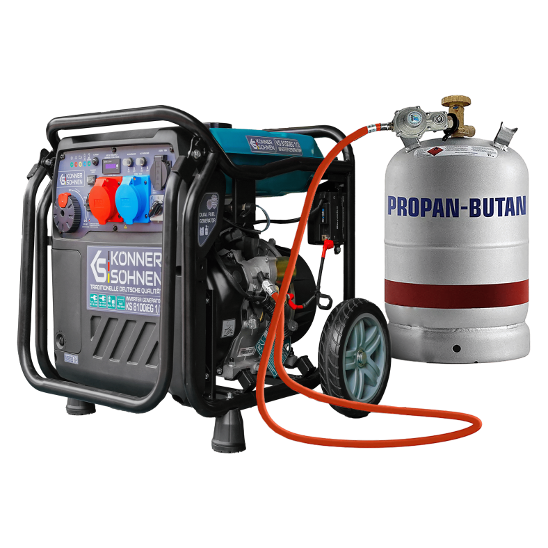 Könner & Söhne Gasoline/LPG Inverter Generator 8000 W / 8 kVA 230/400 V KS 8100iEG 1/3