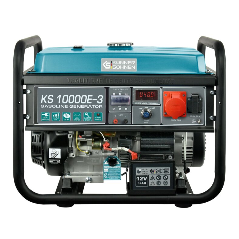 Könner & Söhne Benzin-Stromerzeuger 9,38 kVA 400 V KS 10000E-3