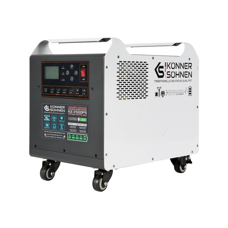 Könner & Söhne LiFePO4 Power Station 2500 W 2560 Wh KS 2500PS