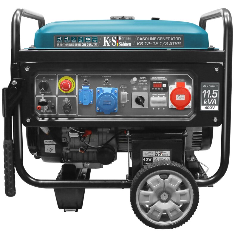 Könner & Söhne Benzin-Stromerzeuger 8000 W / 11,25 kVA 230/400 V KS 12-1E 1/3 ATSR