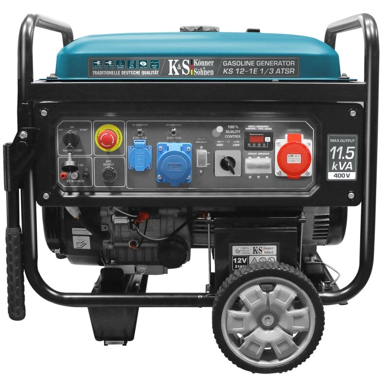 Könner & Söhne Gasoline Generator 8000 W / 11.25 kVA 230/400 V KS 12-1E 1/3 ATSR
