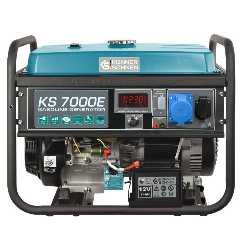 Könner & Söhne Benzin-Stromerzeuger 5000 W 230 V KS 7000E