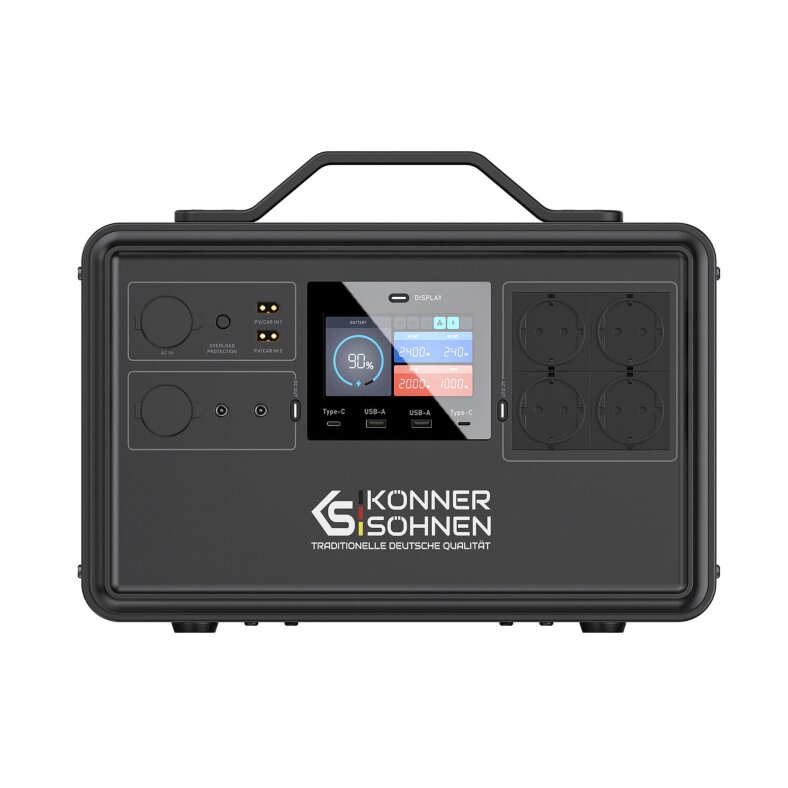 Könner & Söhne LiFePO4-Powerstation 2400 W 2240 Wh KS 2400PS