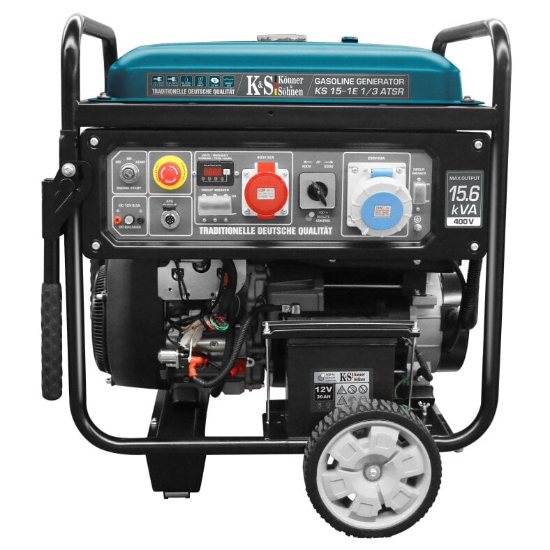 Könner & Söhne Gasoline Generator 11000 W / 15 kVA 230/400 V KS 15-1E 1/3 ATSR