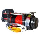 Electric winch warrior samurai s17500 7.9 t 12 v plastic rope waterproof to ip68