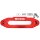 Aluminiumseilfenster Warrior rot mit silberfarbenem Logo