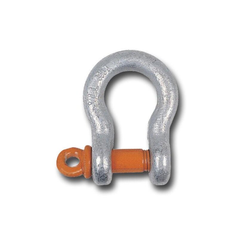 Shackle - curved - high strength 4.75 t payload 3/4" according to din en 13889