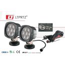 SET 2 St. 35W LED Arbeitsscheinwerfer Punktlicht 10°...