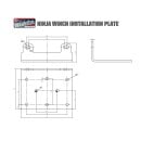 Boat winch electric winch boat trailer trailer warrior ninja 3500lb 1.6 t 12 v plastic rope