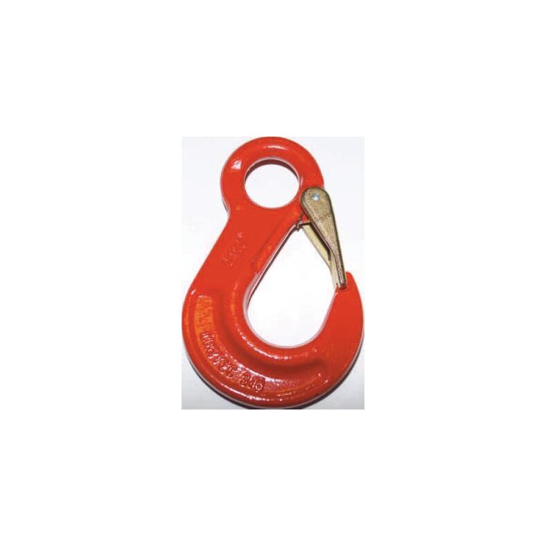 Load hook eye hook 3.15 t sob with stable safety latch according to din en 1677