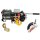 Winch system with tow ball mount hitch ninja 3500 1.6 t synthetic rope 12v for hunting