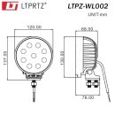 LED Arbeitsscheinwerfer 27W 1700lm 10° 10-30V