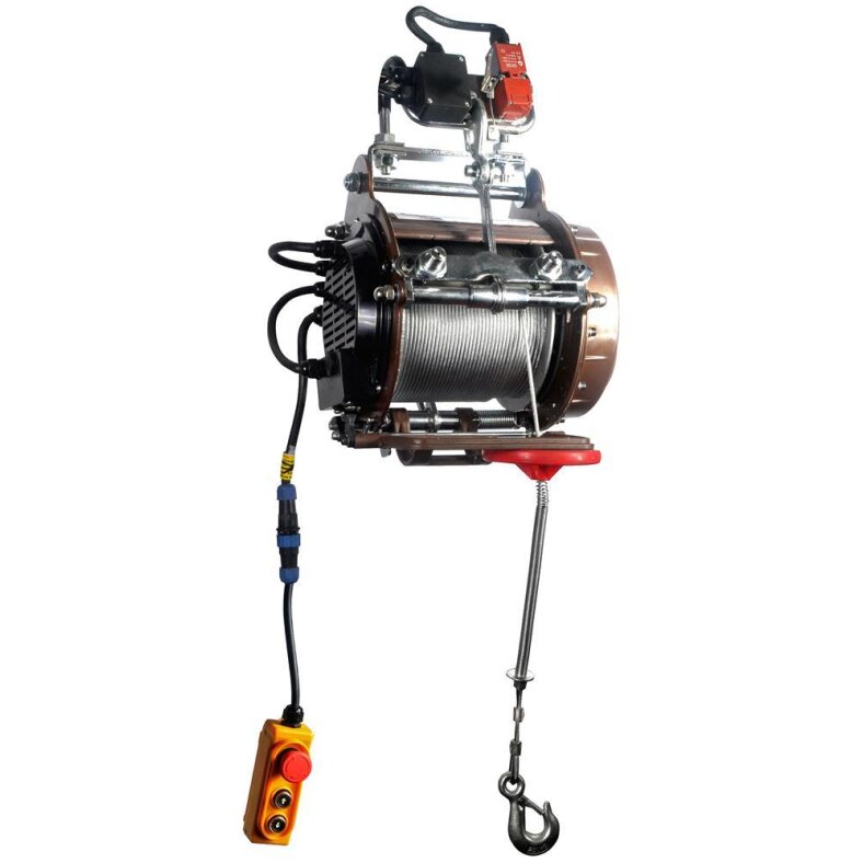 Warrior industrial hoist rope hoist crane winch hoist 500kg 220v according to en 14492:2