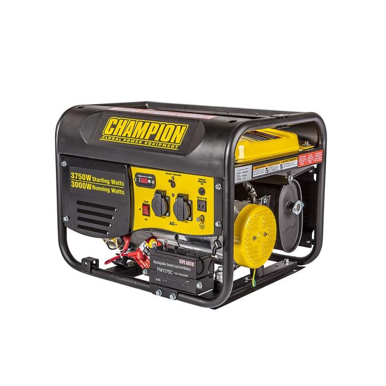 Champion 3500 Watt Benzin Generator Stromerzeuger 230V mit Elektrostart EU