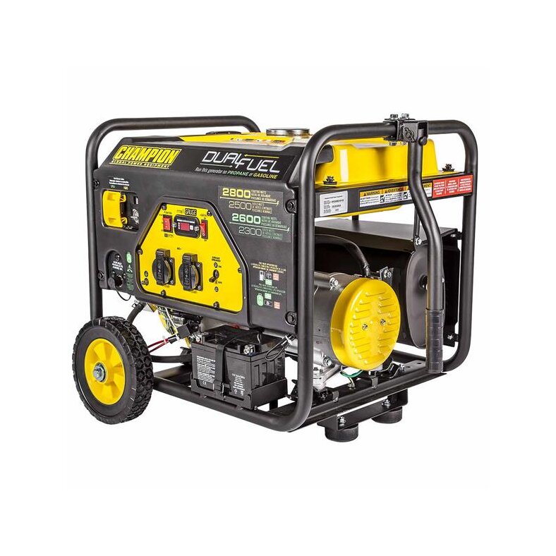 CHAMPION 2800 WATT DUAL FUEL GENERATOR WITH ELECTRIC...