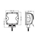 80W LED Zusatz Fernscheinwerfer 60° 5" chrome TÜV zugelassen