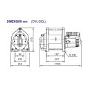 COMEUP Elektrische Hubseilwinde CWL-200L 71m 230V