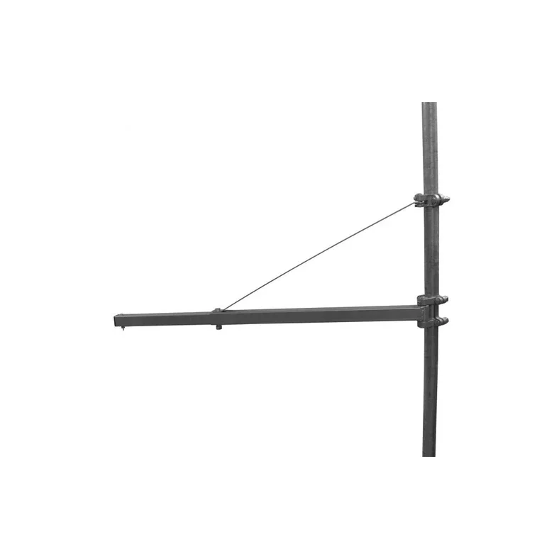 Universal telescopic swivel arm for winches hoist pulley block up to 600 kg