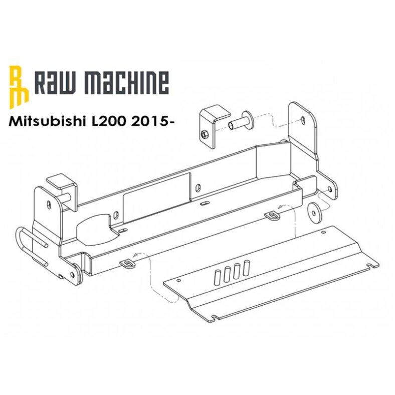 Seilwinden Anbausatz Mitsubishi L200 2015-