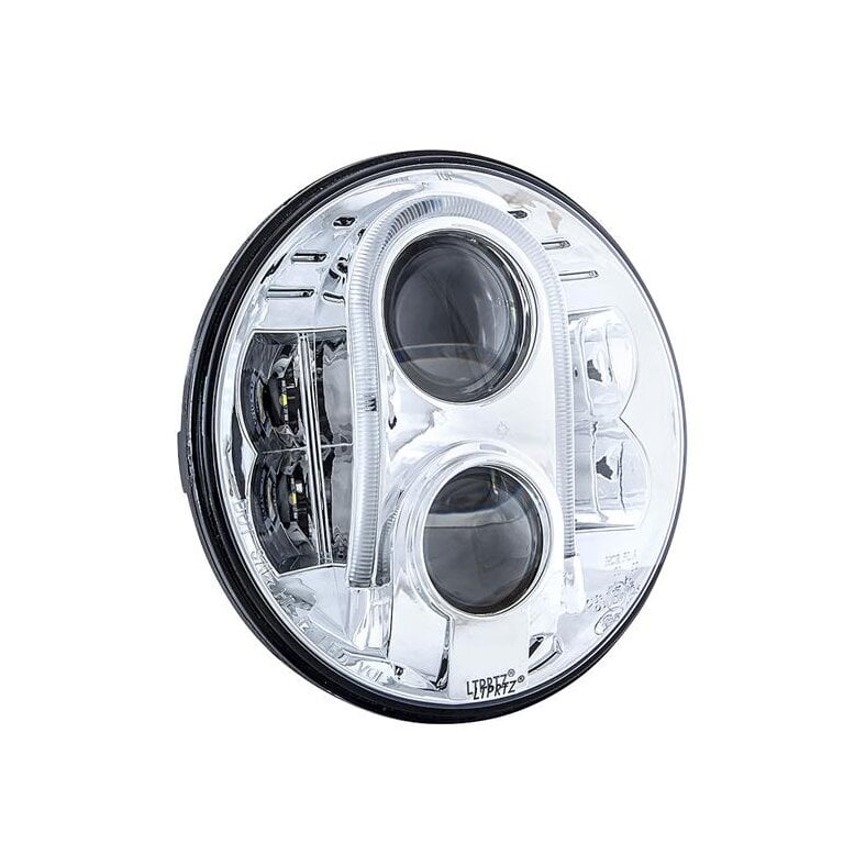 ltprtz® 7" led front headlight 2.0 for jeep ece chrome