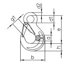 Pewag hsw 7/8 eye hook g10 2.5t