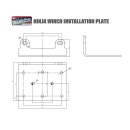 Boat winch electric winch boat trailer trailer warrior ninja 2500lb a 1.1 t 12 v plastic rope