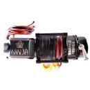 atv/utv quad electric winch warrior ninja 4500lb 2 ton 12 v plastic rope