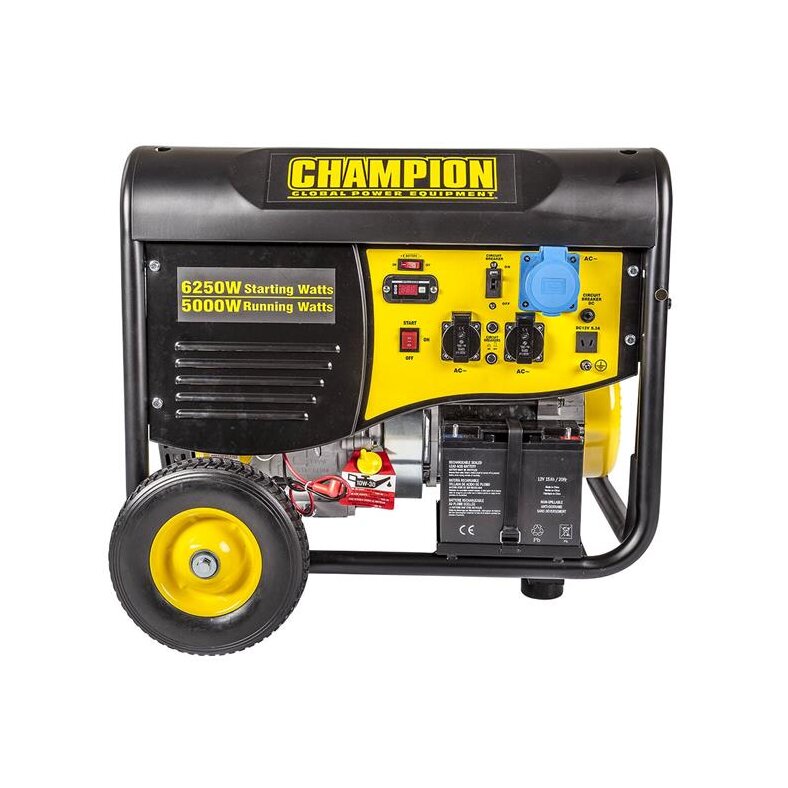 CHAMPION 5500 WATT PETROL GENERATOR WITH REMOTE START (220V EURO)